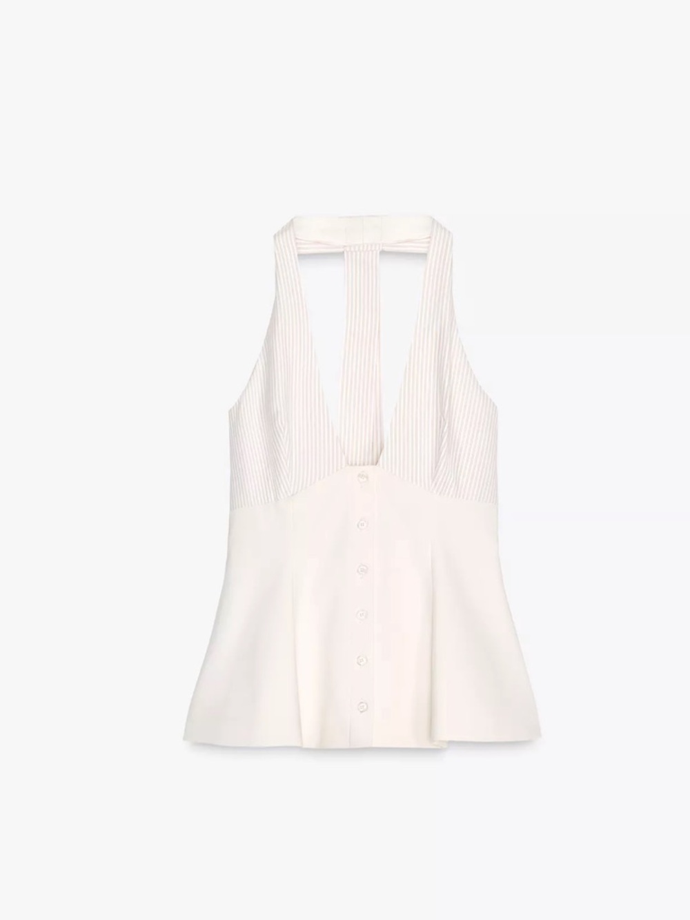 Zara Striped Halter Top
